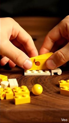 Tiny LEGO Cheese Stretch 🧀🤏 #Shorts #LEGO #CheesePull