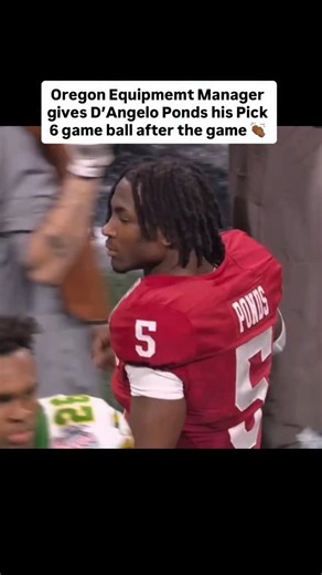 Robert Griffin III on Instagram: "THIS IS PURE CLASS. Oregon just lost by 34 points and after the game an Oregon Football equipment manager approached D’Angelo Ponds and gave him the game ball from his pick 6 interception to start the game. Even in defeat, who you are as a person should shine through. THAT’S SPORTSMANSHIP. This is what football is all about. THIS IS WHAT SPORTS IS ALL ABOUT. You love to see it. #football #collegefootball #rg3 #indiana #oregon"