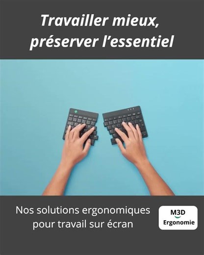 Clavier ergonomique RGO Tools M3D Ergonomique