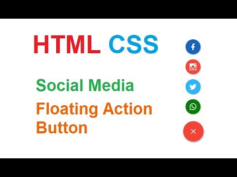 HTML CSS Floating Action Button