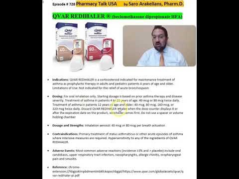 QVAR REDIHALER- #saroarakelians #pharmacytalkusa #asthma #asthmasymptoms #qvar