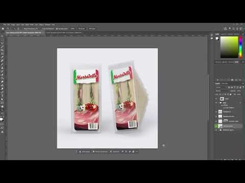 Triangle Wedge Sandwich - Box Label Mock Up | Editable PSD Templates