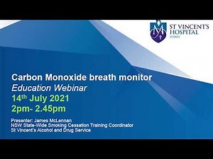 Carbon Monoxide breath Monitors - Education Webinar