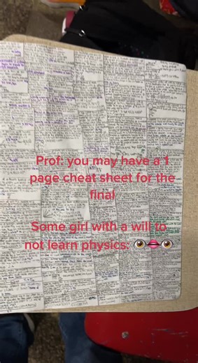 Creating the Ultimate Cheat Sheet for Physics Classes