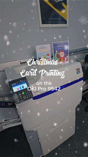 #Christmas Card Printing using the OKI Pro 9542 from HD Labels. Print your own greetings cards.