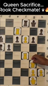 Queen Sacrifice… Rook Checkmate! ♛🔥