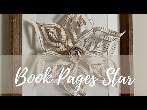 Book Page EASY Star DIY