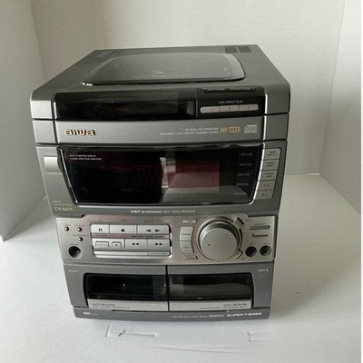 Aiwa CX-NA71 Stereo System 3 Disc CD Changer Dual Cassette Karaoke | eBay