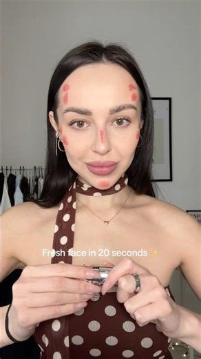 Fresh face in 30 seconds ✨ #blushhack #blushblindness #makeup #makeuptutorial #contouring