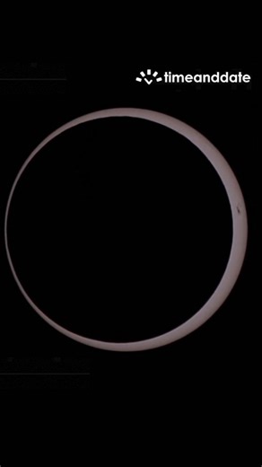 Stunning timelapse of an annular solar eclipse