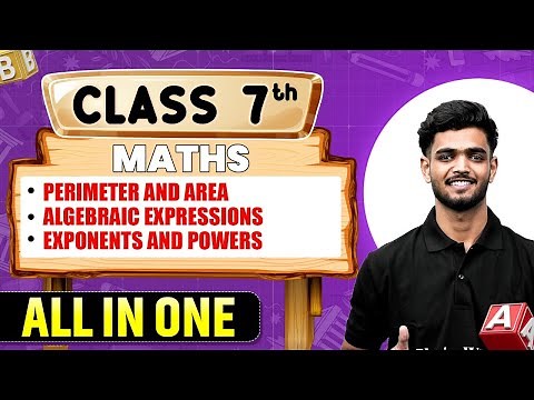 Perimeter & Area, Algebraic Expressions in 1 Shot | Maths | All in One| Class 7th Complete Revision🥳