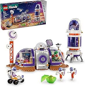 LEGO Friends Mars Space Base and Rocket Set, Science Toy for Pretend Play with 3 Mini-Dolls and Spaceship Toy, Gift for Girls, Boys and Kids Ages 8 and Up who Love Tech and Outer Space Toys, 42605