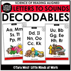 Letters to Sounds Decodable Books (ABCs) - From the Decodables Vault