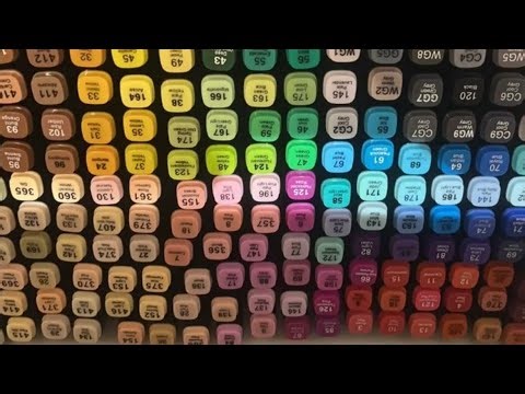 Wow 120 Alcohol Markers Unboxing Check Out The Colors Are Amazing