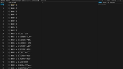 very early demo of GX FIFO debugger