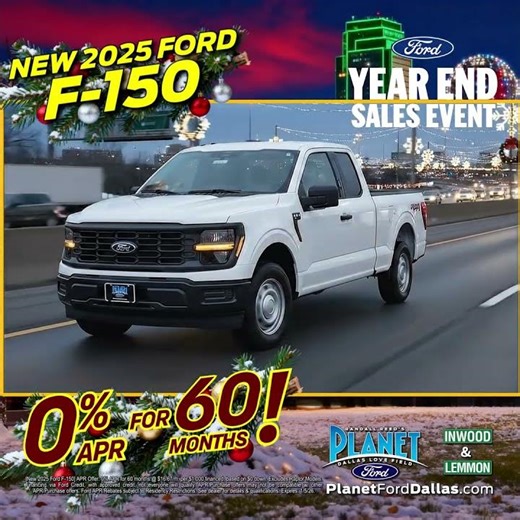 New 2025 Ford F-150 | 0% APR for 60m | Ford Dealer in Dallas, TX