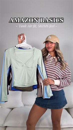 Jennifer Lam on Instagram: "enter “tops” to get 🔗’s. 🤎 Amazon fall tops that feel like SKIMS but fit like Tank Air! ✨ • all 🔗 in my amazon ‘fall tops’ list 🍂 #falltops #longsleeve #skimsinspired #fallfashion #amazonfashionfinds #falloutfitinspo #fallwardrobe #fallbasics #fallfashiontrends #wardrobeessentials #affordablefashion #qinsen SKIMS alternatives, Tank Air inspired, fall fashion 2025, fall fashion inspo, fall outfits, fall outfits inspo, fall outfits women 