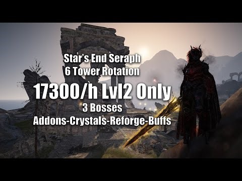 BDO Seraph - Star's End - 17.3k/h Lvl2 LS - 3 Apostle Bosses