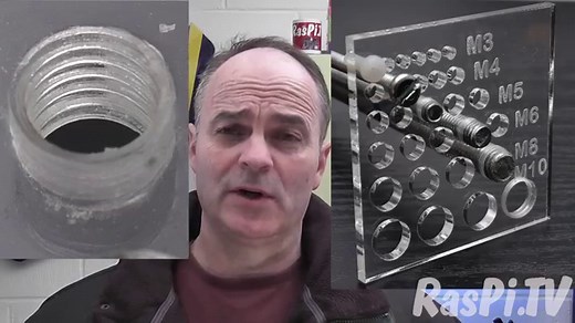 How to tap a thread in acrylic Perspex, Lucite, Plexiglass using your cordless drill driver