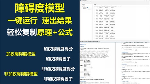 零基础轻松学综合评价-障碍度模型 极简化软件操作 全流程方法介绍