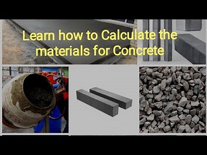 Learn how to calculate for Concrete materials | Cement+Sand+Gravel