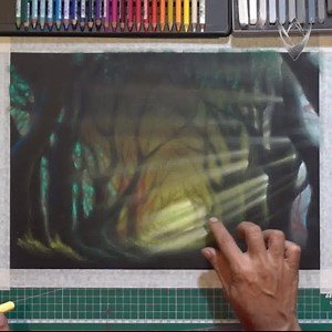 How to draw Sun Rays with soft pastel & chalk pastel coloring pencils. Slow version in: https://youtu.be/OqMIkMsDX-E by @Veri Apriyatno Artist instagram.com/veriapriyatno ... | DRAWING PENCIL
