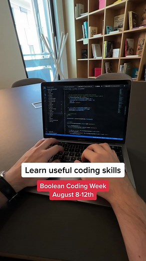 Start your journey into coding with a full week of FREE LIVE LESSONS: join the Boolean Coding Week! 🔥