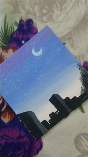 #easy painting #watercolor #moon