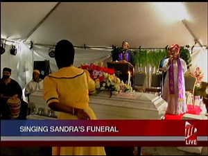 71K views · 881 reactions | Hymns, tributes, and tears as the last rites for Sandra Des Vignes-Millington better known as Singing Sandra, took place on Thursday as residents of Hirondelle Street in Morvant joined with her family to say farewell. | TTT Live Online | Facebook