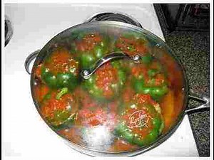 Recette de Poivrons farcies au Riz/Stuffed bell peppers with rice-Sousoukitchen