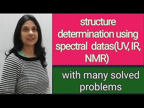 Structure determination using IR,UV,NMR datas|spectral problems|structure determine spectral datas