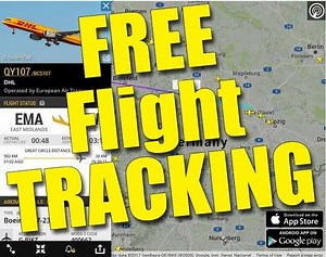 Live Aircraft Flight Tracking Data – Full Screen  – Crondall Weather