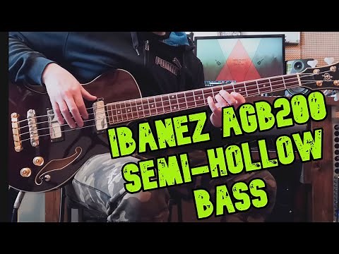 Ibanez Artcore AGB200 Semi-hollow bass introduction & test