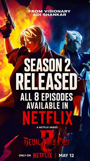 DEVIL MAY CRY SEASON 2 IN NETFLIX #devilmaycry #devilmaycrynetflix #netflix #netflixanime #animenews