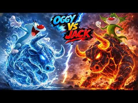 Oggy vs jack bull Fight in Roblox....