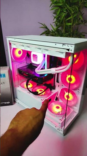 ₹1 Lakh All-White 2K Gaming PC Build | Best Budget 1440p White Gaming Setup 2025 #shorts