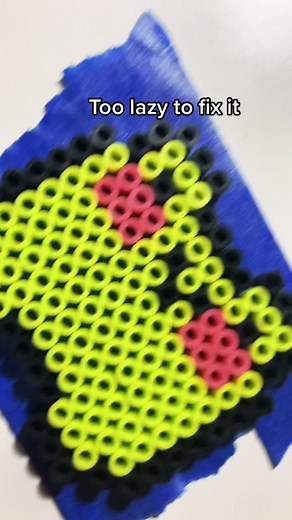 Lazy Frog Perler Beads Art | Perler Bead Ideas & Patterns