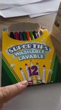 Real Test of the Washable Crayola Markers
