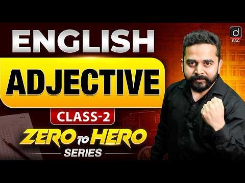 SSC CGL 2026 English | ADJECTIVE-2, Part of Speech| SSC CGL 2026 English by Sandeep Sir| Drishti SSC