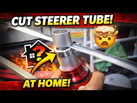 How To Cut A Bike Steerer Tube and Tap Starnut Down - [Cheap Hacksaw Method]