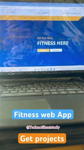 Fitness Web App 👨🏻‍💻download free projects source code #freeprojects #shorts #coddinghack