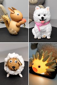 Beautiful Easy craft ideas from egg shell and waste thermocol | Art & Craft