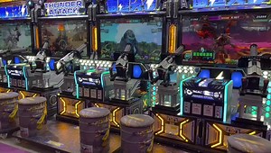 Coin-operated Target Shooting Simulator Gun Shooting Game Machine Gatling Electronic Shooting Hunting Arcade Game Machine