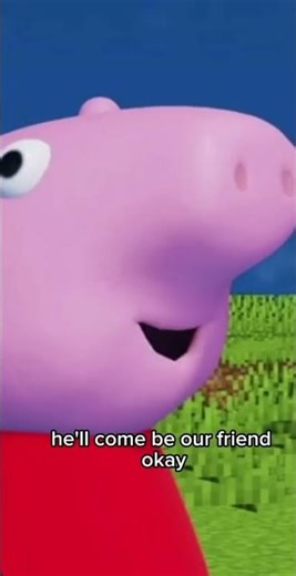 Peppa pig plays Minecraft #minecraft #peppapig #enderman