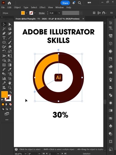 Đức Thắng on Instagram: "Adobe Illustrator 2026 - Icon Design Tips: Quick and Easy-to-Adjust Percentage Calculations Part 1 #ducthangds #adobe"