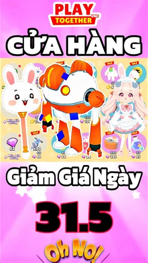 (Play Together) Cửa Hàng Giảm Giá Hôm Nay 31.5 #shorts #playtogethervng #gamingshorts #games