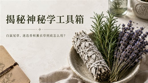 揭秘神秘学工具箱：白鼠尾草、迷迭香和薰衣草到底怎么用？