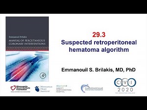 29.3 Approch to suspected retroperitoneal hematoma - Manual of PCI