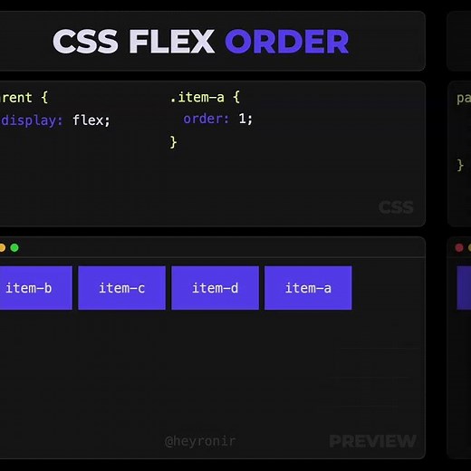 CSS Flex Order Animated