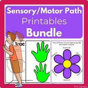 Sensory and Motor Path Obstacle Course Printable Bundle - Pink Oatmeal Shop